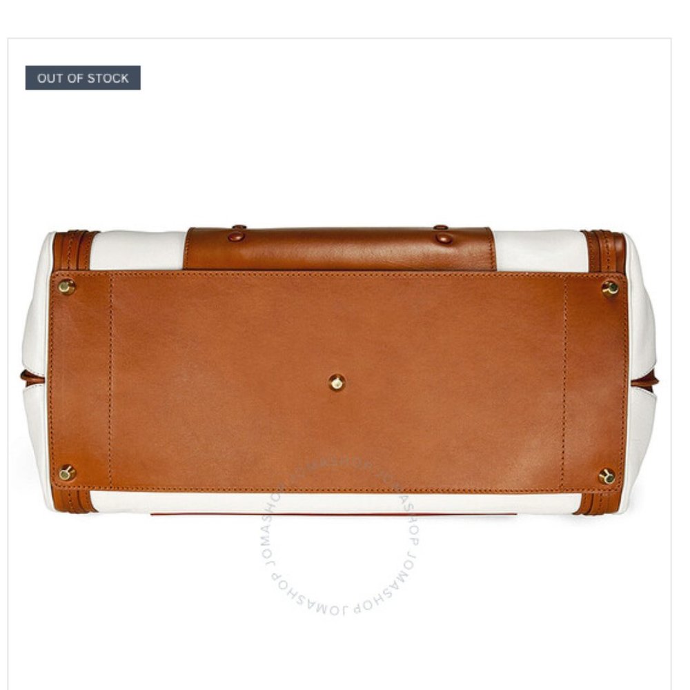 EUC Chloe Alice Leather Shoulder Bag - Tan/White - Picture 3 of 3